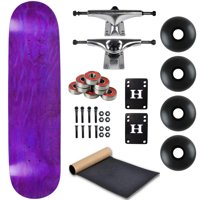 Moose Complete Skateboard STAINED PURPLE 7.75" Silver/Black