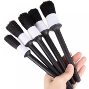 zhongxina Car Detailing Brush Natural Boar Hair Cleaning Brushes Auto Detail Tools Products 5Pcs Wheels Dashboard Car-Styling Accessories
