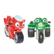 Ricky Zoom & DJ 2 Pack  3-inch Action Figures  Free-Wheeling, Free Standing Toy Bikes for Preschool Play