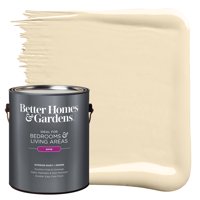 Better Homes & Gardens Interior Paint and Primer, Macadamia / Yellow, 1 Gallon, Satin