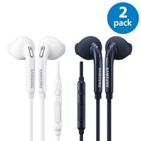 2 Pack of OEM Original Earbud Earphone Headset Headphones With Remote for Samsung Galaxy S6 edge S7 edge S8 S9 S8+ S9+ Plus EO-EG920LW sold by Afflux White