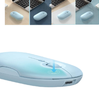 Rechargeable Bluetooth Wireless Mouse Dual Mode(Bluetooth + USB) for Laptop, iPad, MacBook Pro,PC,Computer,Notebook