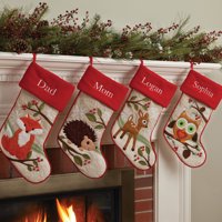 Personalized Forest Friend Stocking Available In Different Animals
