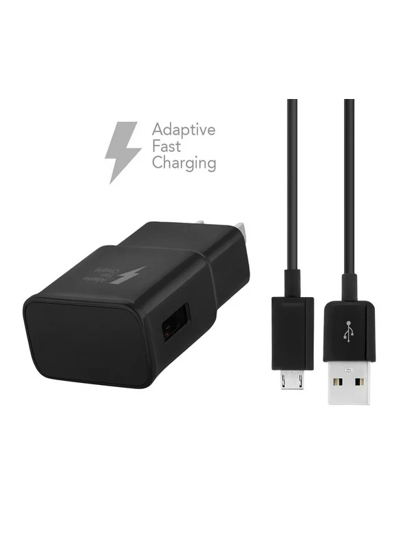 LG G3 S Dual Charger Micro USB 2.0 Cable Kit by Ixir - (Car Charger + Cable) True Digital Adaptive Fast Charging uses dual voltages for up to 50% faster charging!