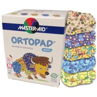 Ortopad Bamboo Kids Adhesive Eye Patches for Boys, Regular Size, 50/box