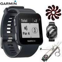 Garmin Approach S10 - Lightweight GPS Golf Watch Granite Blue (010-02028-02) with Deluxe Golf Bundle Includes, 7-in-1 Golf Tool + Zippered Headcover Set for Golf Club + Screen Protector (2Pack)