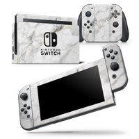 Slate Marble Surface V5 - Skin Wrap Decal Compatible with the Nintendo Switch Console + Dock + JoyCons Bundle