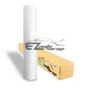 EZAUTOWRAP Gloss White Glossy Car Vinyl Wrap Vehicle Sticker Decal Film Sheet With Air Release Techology