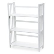 3 - Shelf Folding Stackable Bookcase 27.5" Wide - White