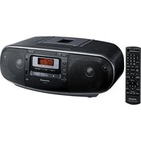 Panasonic Boombox with MP3, CD, AM/ FM Radio, Cassette Recorder with USB & Music Port (RXD55GCK)