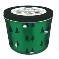 Hickory Farms Gourmet Select Polar Bear Assorted Popcorn Tin, 24 Oz. (Peppermint, Snickerdoodle & Sea Salt Caramel Flavored Popcorn)