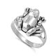 Sterling Silver Women's Frog Fashion Ring ( Sizes 5 6 7 8 9 10 ) Classic 925 New Band 10mm Rings (Size 8) - image 1 of 4