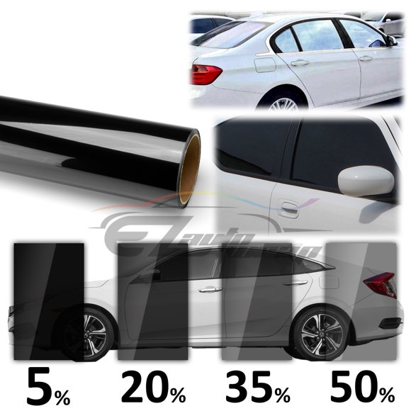 VLT 5% Uncut Roll 20" x 50FT Window Tint Film Charcoal Black Car Glass Office