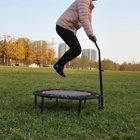 ModernLuxe 40 Inch Foldable Mini Fitness Trampoline with Adjustable Handle for Adults Kids