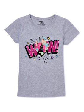 Nickelodeon Jojo Siwa Girls Glitter Graphic T-Shirt, Sizes 6-16