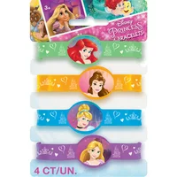 Disney Princess Rubber Bracelet Party Favors, Assorted, 4ct