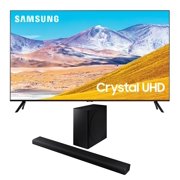 Samsung UN85TU8000 85" 4K Crystal 8 Series Ultra High Definition Smart TV with a Samsung HW-Q800T 3.1.2 Ch Dolby Atmos Soundbar and Wireless Subwoofer (2020)