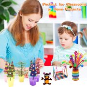 Arts and Crafts Supplies for Kids Craft Art Supply Kit for Toddlers Age 4 5 6 7 8 9 All in One D.I.Y. Crafting Collage Arts Set for Kids