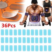 36PCS Muscle Stimulator Gel Pads, Abs Trainer Replacement Gel Sheets Abdominal Toning Belt Muscle Toner Ab Trainer Accessories