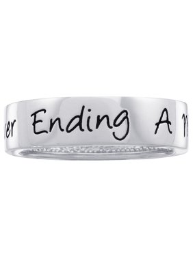 Personalized Family Jewelry Mother's Love Eternity Band in Sterling Silver, Gold over Silver, and Yellow and White Gold