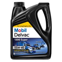 Mobil Delvac 1300 Super Heavy Duty Synthetic Blend Diesel Engine Oil 15W-40, 1 gal