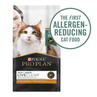[Multiple Sizes] Purina Pro Plan With Probiotics, High Protein Dry Cat Food, LIVECLEAR Chicken & Rice Formula