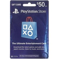 $50 PlayStation Store Gift Card, Sony, [Physically Shipped Card]