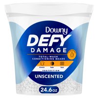 Downy Defy Damage Total-Wash Conditioning Beads, Unscented, 24.6 oz