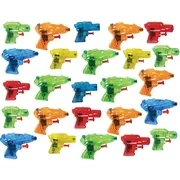 Charmed Mini Colorful Squirt Water Guns Blasters for Kids Birthday Party Party Favors, Pool Beach Toys, (25 Pack)