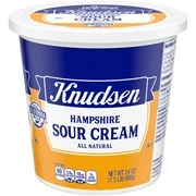 Knudsen Hampshire 100% Natural Sour Cream, 24 oz Tub