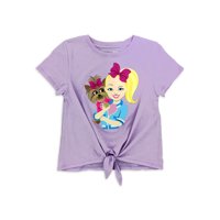 Jojo Siwa Girls Tie-Front Graphic T-Shirt, Sizes 4-16