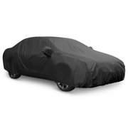 Black Breathable Snowproof Waterproof Car Cover w Mirror Pocket 3XXL 5.3 Meter