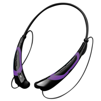 Sport Bluetooth Headphones, Wireless Neckband Noise Cancelling Earphone Sweatproof Headset HD Stereo In-Ear Earphones for Running Gym Workout PURPLE