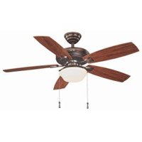 Hampton Bay Gazebo II 52 in. Indoor/Outdoor Weathered Bronze Ceiling Fan
