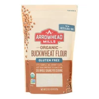 (6 Pack) Arrowhead Mills Organic Gluten Free Buckwheat Flour, 22 Oz