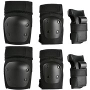 6PCS Kids Skating Knee Elbow Waist Protective Gear Pads Set Support Brace Guards for Children