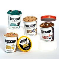 Doughp, Edible and Bakeable, Cookie Dough, Variety 16oz Pints (4 Pack)