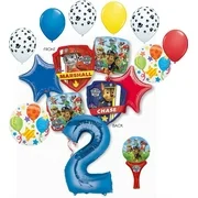 Paw Patrol Party Supplies Chase, Marshal and friends 2nd Birthday Balloon Bouquet Decorations