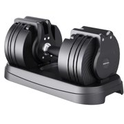 Adjustable Dumbbell 30 lb Single Dumbbell for Men and Women, Fast Adjust Weight Suitable for Full Body Workout Fitness