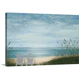 Great BIG Canvas | "Beach Chairs" Canvas Wall Art - 36x24