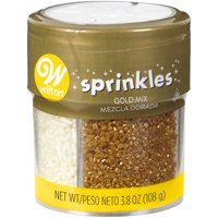 Wilton Pearlized Sprinkle Assortment, Gold, 3.8 oz