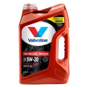 Valvoline High Mileage with MaxLife Technology SAE 5W-20 Synthetic Blend Motor Oil 5 QT