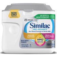 Similac Pro-Advance Baby Formula For Immune Support, With 2'-FL HMO, 4 Count Powder, 23.2-oz Tub
