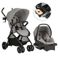 Everillo Sibby Travel System with LiteMax 35 Infant Car Seat, Mineral Gray