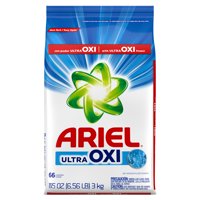 Ariel with Ultra Oxi, 66 Loads Powder Laundry Detergent, 105 oz