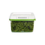 rubbermaid freshworks produce saver food storage container, large, 17.3 cup, green 1920479