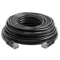 Importer520 Ethernet Cable, 100Ft 100FT 100 Feet Foot CAT5 CAT5e RJ45 PATCH ETHERNET NETWORK CABLE For PC, Mac, Laptop, PS2, PS3, XBox, and XBox 360 DSL or Cable internet - Black