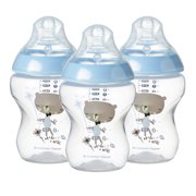 Tommee Tippee Closer to Nature Baby Bottles  9 ounces, Blue, 3 Count