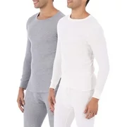 Fruit of the loom SUPER VALUE 2 Pack Men's & Big Men's Waffle Thermal Top Crew, Only top