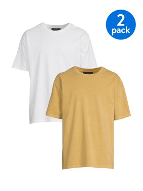 No Boundaries Men's Oversized T-Shirt, 2-Pack